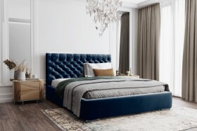 FRONTI Postel MODEL 03 120x200 modrá - MAGIC VELVET 2216