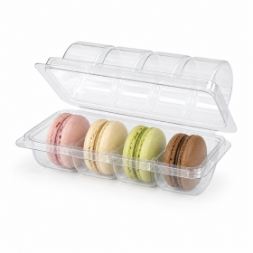Cake Star Cake Star Transparentní box na makronky (na 4 kusů)