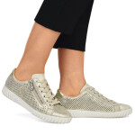 Kožená pohodlná polobotka Rieker W RKR694 beige 36