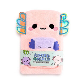 Minecraft Plyšový zápisník s mini zápisníkem Adoramals - Axolotl Maddie