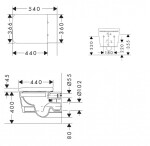HANSGROHE - EluPura Q Závěsné WC se sedátkem SoftClose, Rimless, HygieneEffect, bílá 62023450