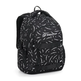 Bagmaster NOMAD 25 A studentský batoh – černo-bílý Černá 30 l 230354