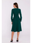 S378 Rozšířené šaty s páskem S378 zelené - Stylove XXL