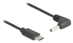 Delock USB-C - DC 3,5 x 1,35 mm 90° černá / Napájecí kabel / 1,5 m / 5 V / 1 A (85393)