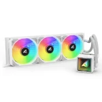 Sharkoon S100 ARGB bílá / 3x 120mm / 35 dB @ 2200 RPM / 77.66 CFM / AMD + Intel (4044951044719)