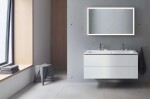 DURAVIT - L-Cube Umyvadlová skříňka 55x122x48 cm, 2 zásuvky, bílá mat LC624301818