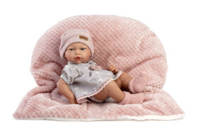 Guca 853 New BORN HOLČIČKA - realistická panenka miminko s celovinylovým tělem - 38 cm