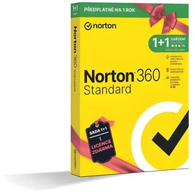 Norton 360 Standard / Antivirový software / 1 zařízení / 10 GB úložiště / 1 rok / 1+1 zdarma (21414993)