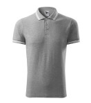 Urban polokošile pánská tmavě šedý melír 3XL