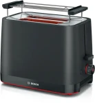 Bosch MyMoment TAT3M123 černá / Topinkovač / 950 W / 2 topinky / centrování chleba / rozmrazování (TAT3M123)