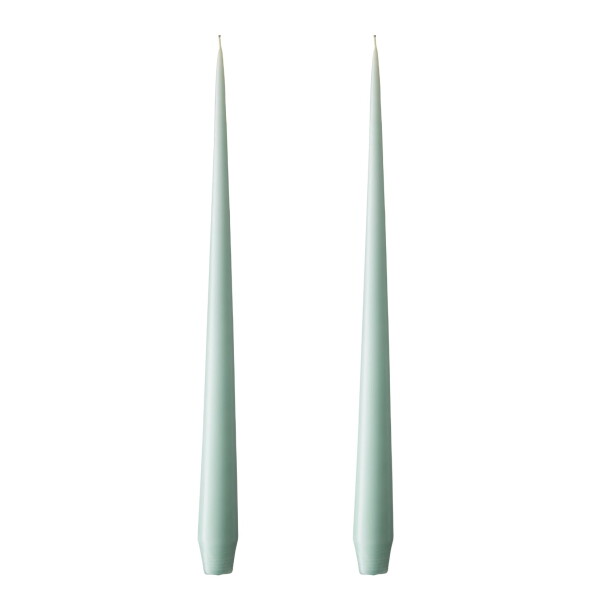 Ester & erik Svíčka Taper 32 cm – 67 Jade Stone – set 2 ks, zelená barva, vosk