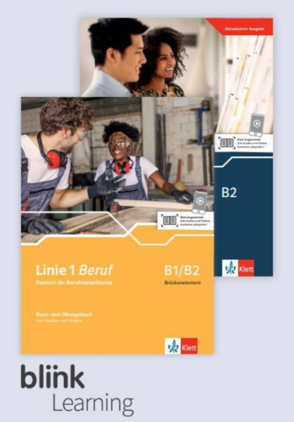 Linie 1 Beruf B1/B2 &amp; B2 PAKET – Digitale BlinkLearning – Kurs./Übungsbuch – Lernende (14 měsíců)