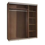Šatní skříň Penelopa Plameňák Barva korpusu: Kaštan - wenge, Rozměry: 155 cm