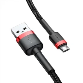 Baseus CAMKLF-B91 Kabel USB-A (M) - Micro-USB (M) 1 m černo-červená (CAMKLF-B91)