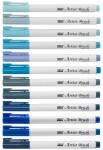 MARVY Artist Brush 1100-56 fix štětcový hrot – barvy vodní báze brush pen na papír lettering kaligrafie rozmývatelný mísitelný acid free netoxický