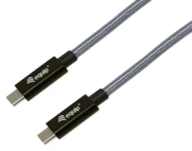 Equip USB-C 3.2 Gen 2x2 černá / USB-C kabel / PD 240 W / 20 Gbit/s / DisplayPort Alt Mode / 1 m (128426)
