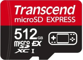 Transcend USD710S / Paměťová karta microSDXC / 512 GB / SD Express PCIe / U3 / V30 / A1 / R: 900 MB/s / W: 780 MB/s (TS512GUSD710S)