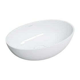 OMNIRES - SHELL M+ umyvadlo na desku, 50 x 32 cm, bílá lesk SHELL500UNBP