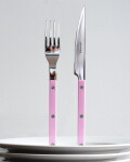 SABRE PARIS 4-dílná sada příborů Bistrot Brillant – Pink, růžová barva, kov, plast