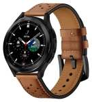 Tech-Protect kožený řemínek hnědá / Řemínek / pro Samsung Galaxy Watch 4, 5, 5 Pro, 6, 7, FE (19623-0)