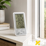 Meteorologická stanice IZOXIS – digitální teploměr, vlhkoměr, hodiny a budík