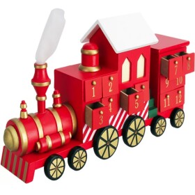 DBA Dřevěný adventní kalendář Lokomotiva