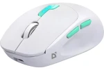 NITTA MM-307 bílá / Bezdrátová optická myš / RF a Bluetooth / 1600 DPI / 6 tlačítek (52307)