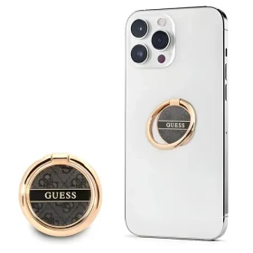 GUESS 4G GURSHG4SK černá / Stojánek na telefon / Kovový kroužek / Univerzální (GURSHG4SK)