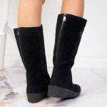 Rieker W R237 nepromokavé zateplené boty z ovčí vlny z nubuku 38