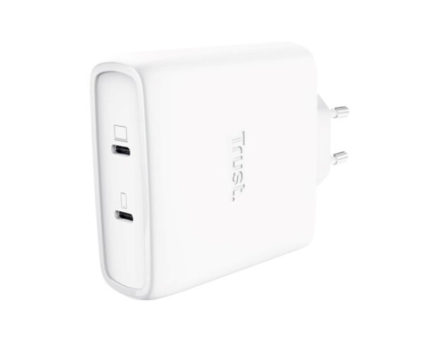 TRUST GaN Nabíječka MAXO 100W 2-Port, USB-C, bílá EDF_1667550