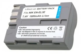 TRX baterie pro Nikon 1800 mAh / pro D50 / D70 / D80 / D90 / D100 / D200 / D300 / D300s / D700 / neoriginální (TRX-EN-EL3E)