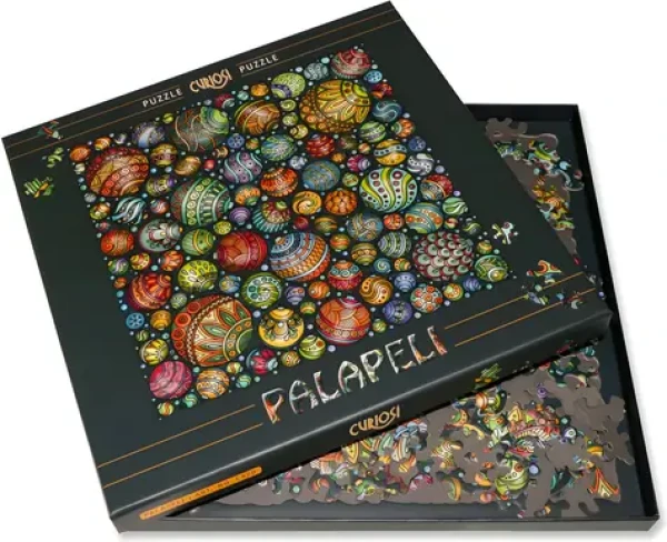 CURIOSI Čtvercové puzzle Palapeli: Barevné kuličky