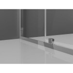 MEXEN/S - Exo sprchový kout dveře křídlové 125 x 85, transparent, chrom 819-125-085-01-00