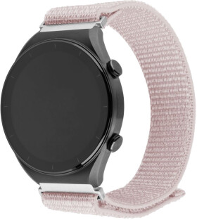 FIXED Nylonový řemínek Nylon Sporty Strap s Quick Release 20mm pro smartwatch růžově zlatý (FIXNST2-20MM-ROGD)