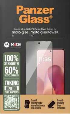 PanzerGlass UWF černá / Tvrzené sklo / pro Motorola Moto G86 Power (PG14879)