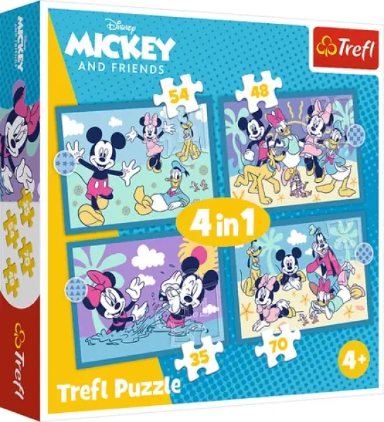 TREFL Puzzle Mickey Mouse: Přátelé 4v1