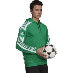 Pánská mikina s kapucí GP6437 Zelená s bílou - Adidas zeleno-bílá S