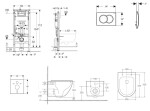 GEBERIT - Duofix Set předstěnové instalace, klozetu Oudee a sedátka softclose, tlačítko Delta01, lesklý chrom SANI11CA1166