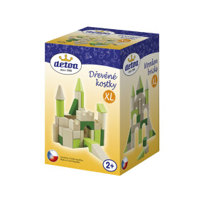 Stavebnice Dřevěné kostky XL - Detoa