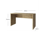 ARTEN (NANO Systems s.r.o.) PC stůl DOORSET-140 (Dub navarra) PC-STUL-DOORSET-140
