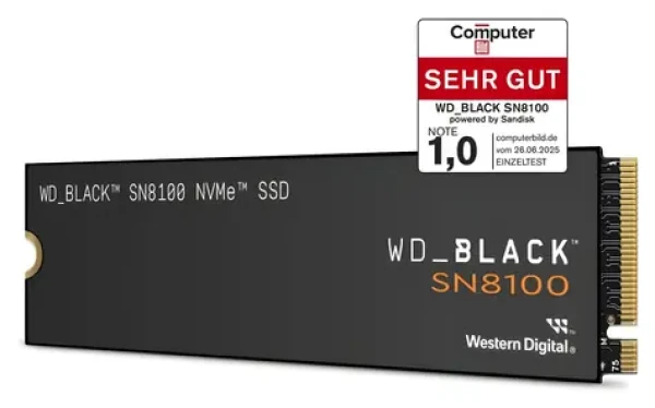 WD Black SN8100 4TB / M.2 SSD 2280 NVMe / PCIe 5 x4 / čtení: 14 900 MB/s / zápis: 14 000 MB/s / 5y (WDBCMT0040BNC-WRSN)