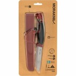 Morakniv Companion Spark červená / Outdoor nůž s křesadlem / nerezová ocel / čepel 10.4 cm / plastové pouzdro (13571)