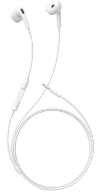 Baseus Encok HZ19 bílá / sluchátka s mikrofonem / ovládácí tlačítko / 3.5mm jack / 1.1 m (A00182301213-00)