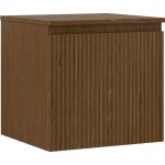 MEXEN/S - Rivel koupelnová skříňka pod umyvadlo 50 cm s deskou, 1 šuplík, reliéf , ořech 91A20-05047-1-BFC86