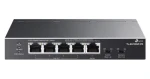 TP-Link TL-SG1005P-PD černá / Switch / 5x 1000 Mbps / PoE+ / PoE budget 66 W / fanless (TL-SG1005P-PD)