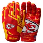 Dětské rukavice Kansas City Chiefs NFL Wilson Youth Stretch-Fit Receiver