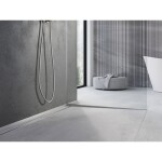 MEXEN - Line-B spádová lišta pro sklo 180 cm pravá, nerez 181004180R