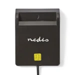 NEDIS CRDRU2SM2BK - Čtečka čipových karet Smart Card (ID / eObčanka) Černá / USB 2.0 (CRDRU2SM2BK)
