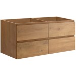 CERANO Koupelnová skříňka pod umyvadlo Carole - dub medový - 138x48x45 cm