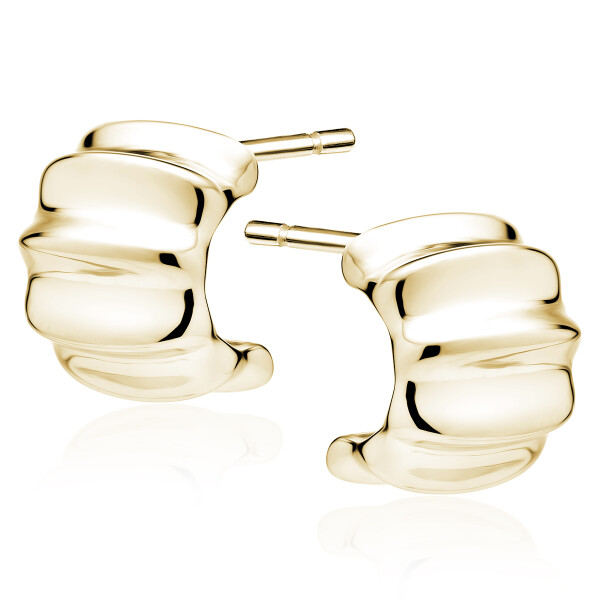 LUNICA Stříbrné náušnice NOVA GOLD 0954